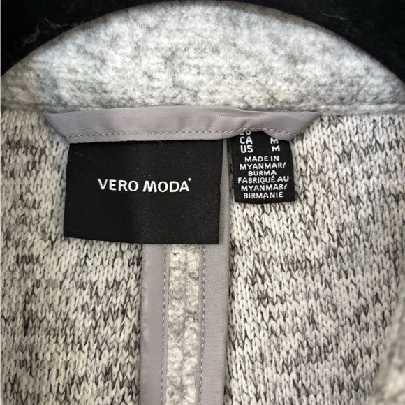 Vero Moda Heather Gray Teddy Jacket - Picture 2 of 2